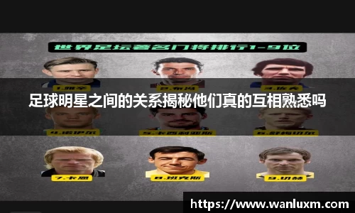 足球明星之间的关系揭秘他们真的互相熟悉吗